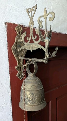 Alte große messing glocke - große, messing-glocke