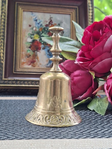 Vintage tischglocke messing - vintage., tischglocke,