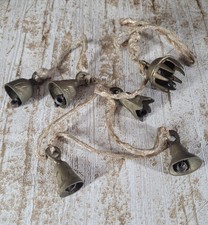 6 kleine Messing Glocken am