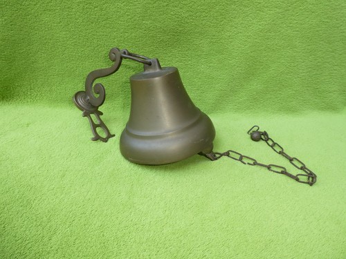 Alte wandglocke glocke messing - glocke,