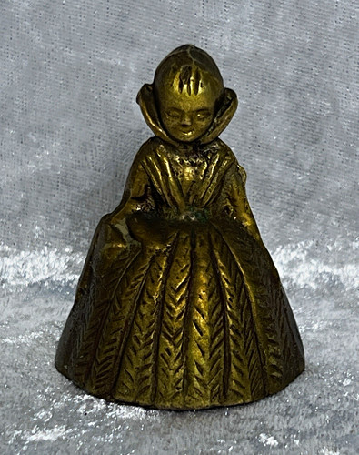 Messing figurenglocke dame - messing,