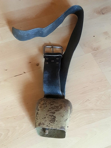 Antike alm kuhglocke mit - antike,