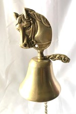 Messing Glocke Pferdekopf