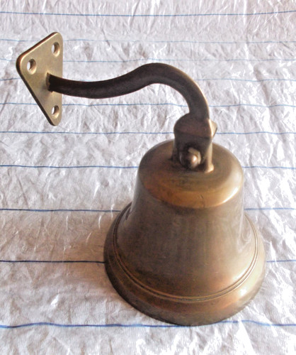 Alte messing tischglocke - messing,