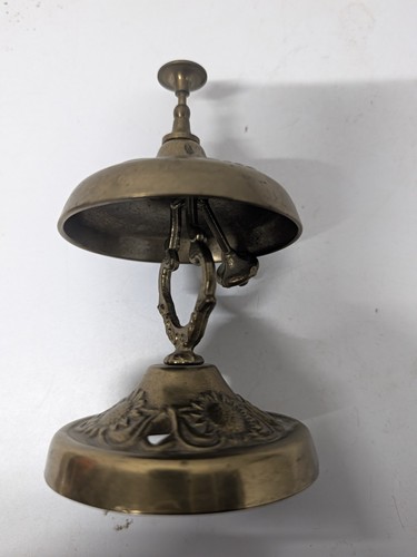 Vintage tischglocke messing - tischglocke,